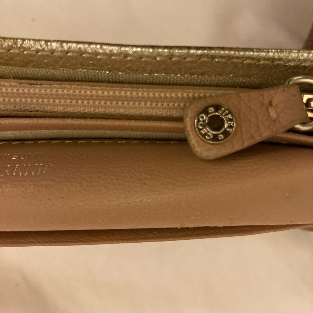 Jimmy Choo Gold Metallic Star-Stud Wallet - Picture 5 of 7